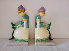 Clarice Cliff (Wilkinson) Bookends Duo (Listing 9)