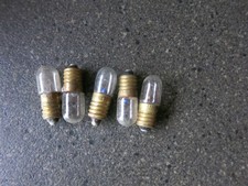 5 x Clr 5-8v Screw 9mm Bulbs