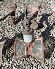 Revo Tipton - Cast Iron Street Lamp - Very rare  version with glass shades