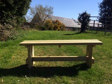 5FT GARDEN BENCH SEAT EXTRA HEAVY DUTY PRESSURE TREATED  REDWOOD