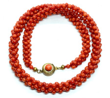 Antique art deco red coral - antique,