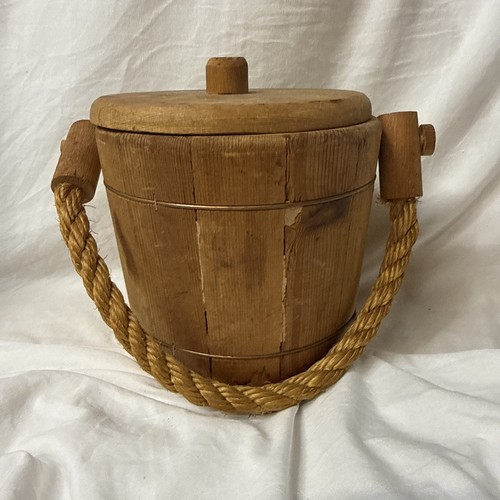 Vintage wooden firkin - wooden, sugar