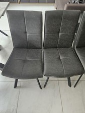 4x Grey Dining Room Chairs