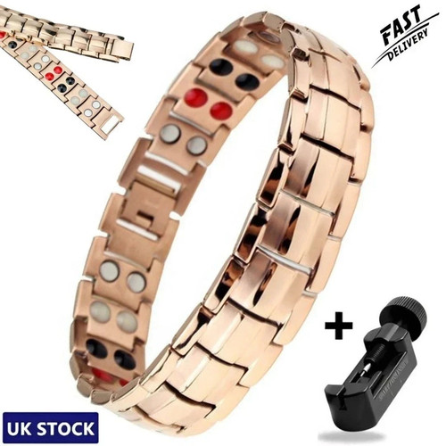 Mens copper bracelet magnetic - bracelet,