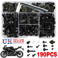 190PCS/Set Complete Motorcycle Fairing Bolts Kit Panel Speed Clip Fastener Screw