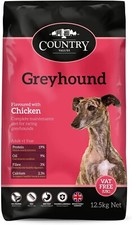 Country Value Greyhound Dry Dog Food Chicken Flavoured Adult Meal 12.5kg Bag