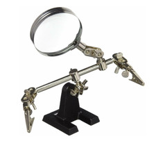 Helping Third Hand Magnifier Soldering Stand Clamp Holder Alligator Clip Tool
