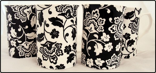 Florence mugs set black - mugs,