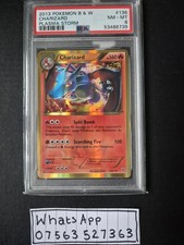 Pokemon TCG - PSA 8 Charizard 136/135 - 2013 B&W Plasma Storm - Secret Rare
