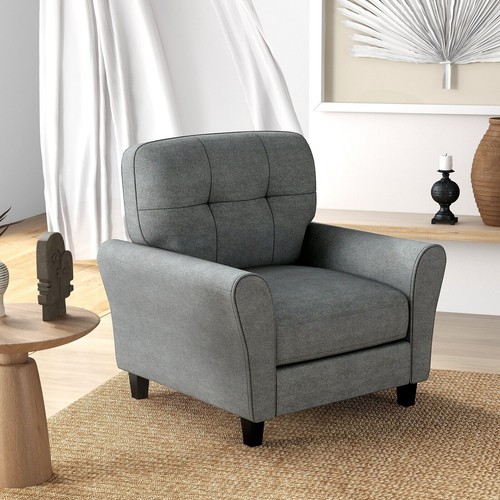 Upholstered living room chair - living,