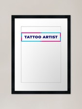 Tattoo artist retro colorful