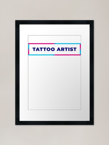 Tattoo artist retro colorful