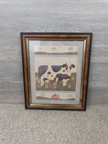 Primitive folk art framed - art,