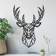 Geometric Polygonal Stag Head