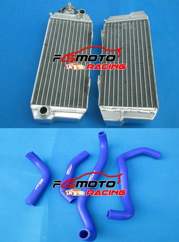 Aluminum radiator blue hose - radiator,