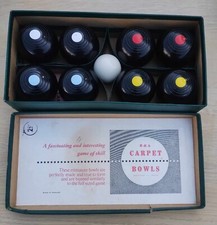 B&A Brooks & Adams Indoor Mini Carpet Bowls Game Set Original Box