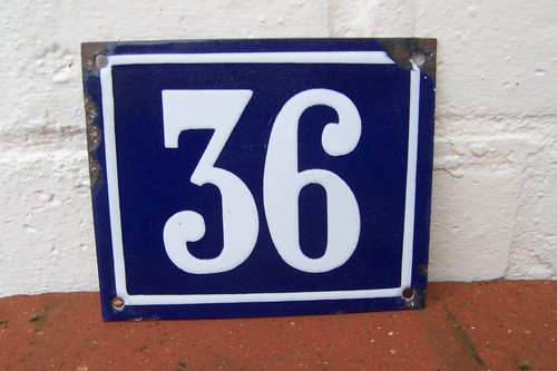 Vintage french enamel house - french,