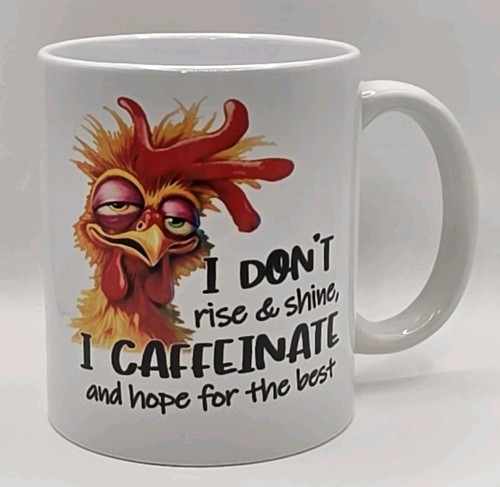 Funny chicken mug caffeinate - i,