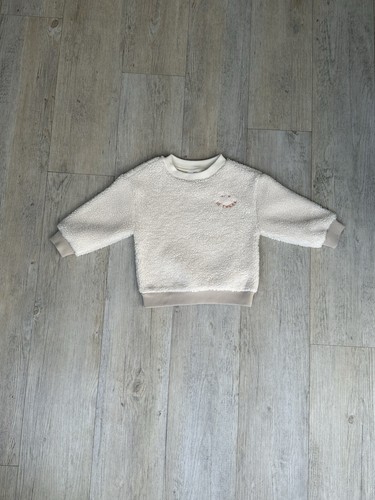 Cream teddy fleece jumper - m&s,