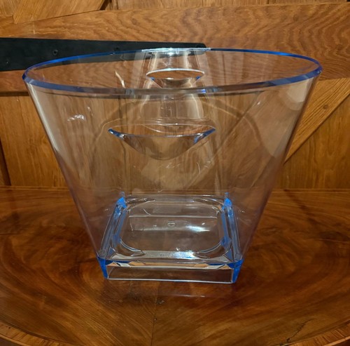 Large clear blue acrylic wine - large,