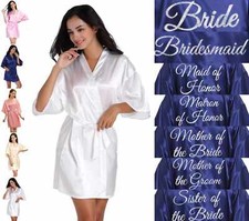 Bride Robes Lady Silk Satin
