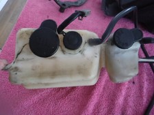 Yamaha DT 125 LC Engine Oil & Coolant Tank Reservoir CW caps, hoses & sensor (B)