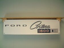 Ford MK2 Cortina Banner 1600E Classic Car Workshop Vehicle Garage Wall Display