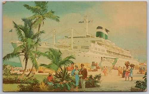 Vintage grace line - cruise, ship