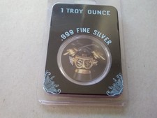 Scrooge McDuck Golden Touch 1 Troy 0z.999 Fine Silver Art Rond New in Tep