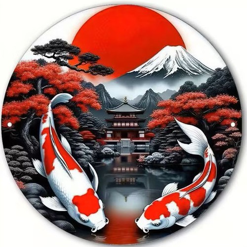 Japanese oriental garden koi - japanese,