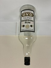 Empty OVD Demerara Rum Bottle