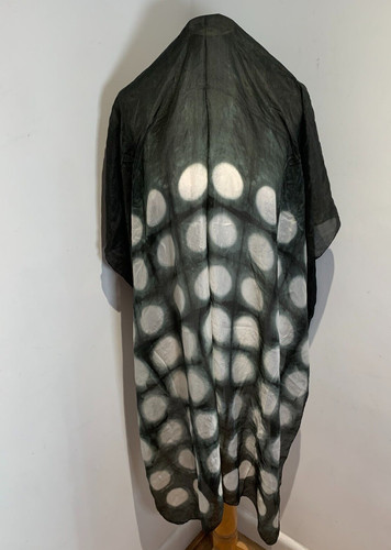 Modern pattern print silk