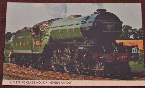 Steam locomotive postcard lner - steam,