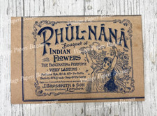 Rhul Nana Indian Flowers Perfume J Grossmith vintage 1899 small print advert