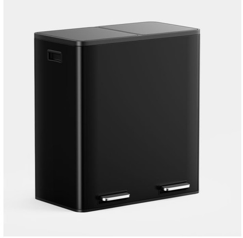 Vonhaus matte black double bin - vonhaus,