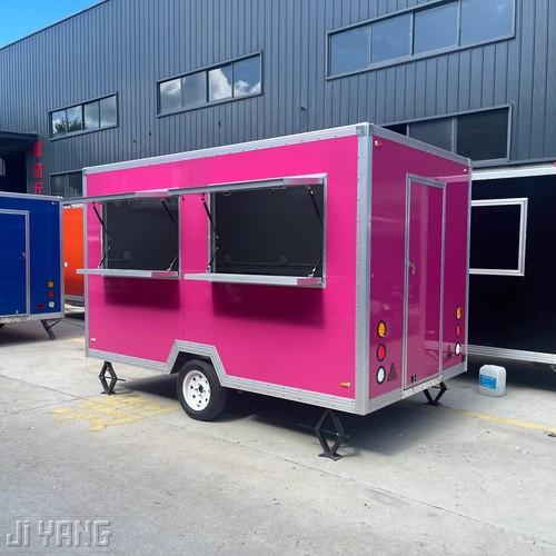 Pink food trailer mobile - trailer,