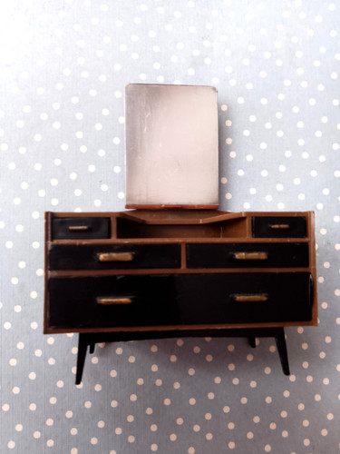 Dolls house furniture - house, vintage