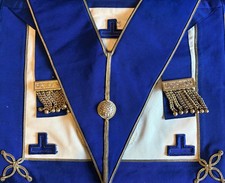 Craft Provincial/London Grand Officers Lambskin Undress Apron & Collar Set.