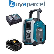 Makita MR007GZ Digital Site Radio DAB + Bluetooth USB Charger 18V + 5AH Kit 