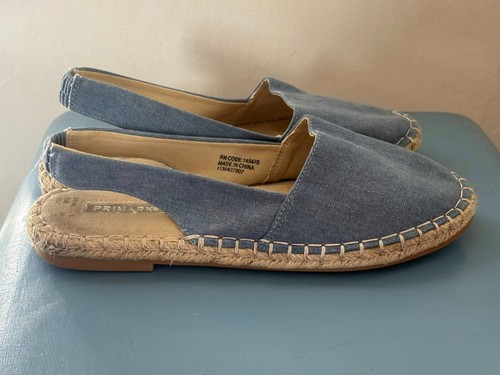 Blue denim hessian - blue,