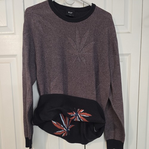 Huf crewneck sweater - huf, xl