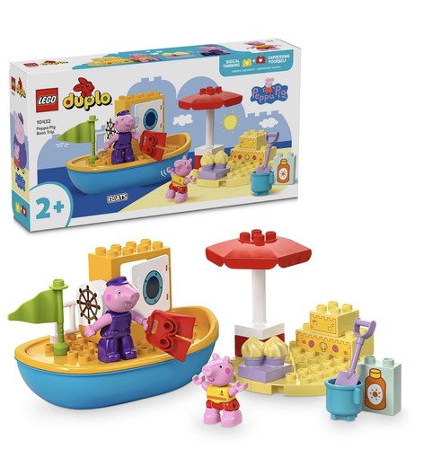 Lego duplo peppa pig boat - pig,