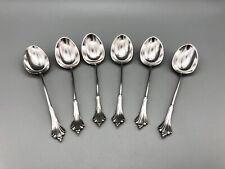 6 x VICTORIAN STERLING SILVER COFFEE SPOONS, JAMES DEAKIN & SONS, SHEFFIELD 1898