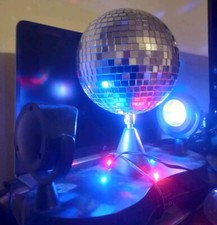  Disco Ball - LED ,  Twin Mirror BallL Lamps, Disco Lighting Effect