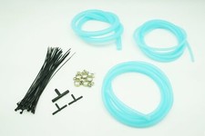 AUTOBAHN88 Engine Silicone Air Vacuum Hose Dress Up Kit CLEAR BLUE Fit JDM