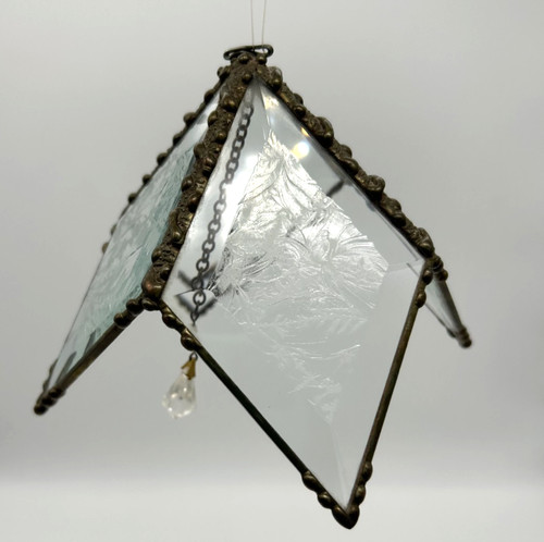 Beveled etched glass panels - etched,