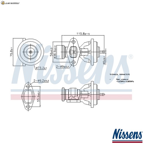 Egr valve 98439 - egr,