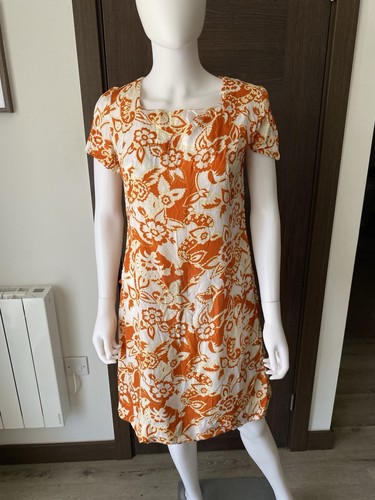 Vintage 1970s orange - vintage, white