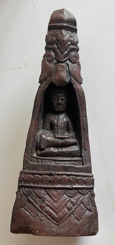 Rare wooden buddhist shrine - wooden,
