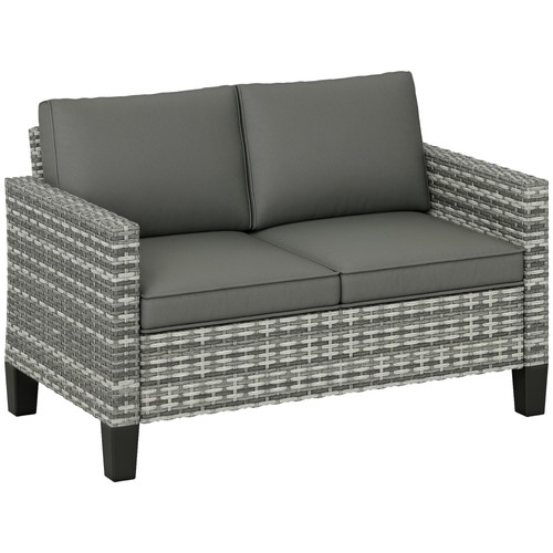Outsunny rattan sofa with - outsunny,